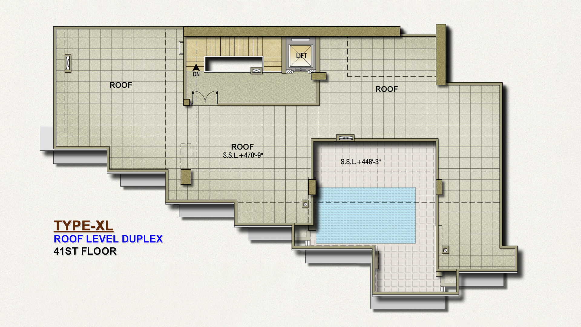 Penthouse - Roof Level Duplex-MR